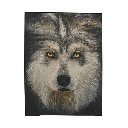 Plush Blanket & Throw Wolf -Art Print
