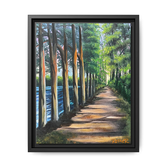 "The Sentinels" aka Haggett's Pond Nature Trail.  Canvas Art Print - Framed Multi-Color Decor for Home