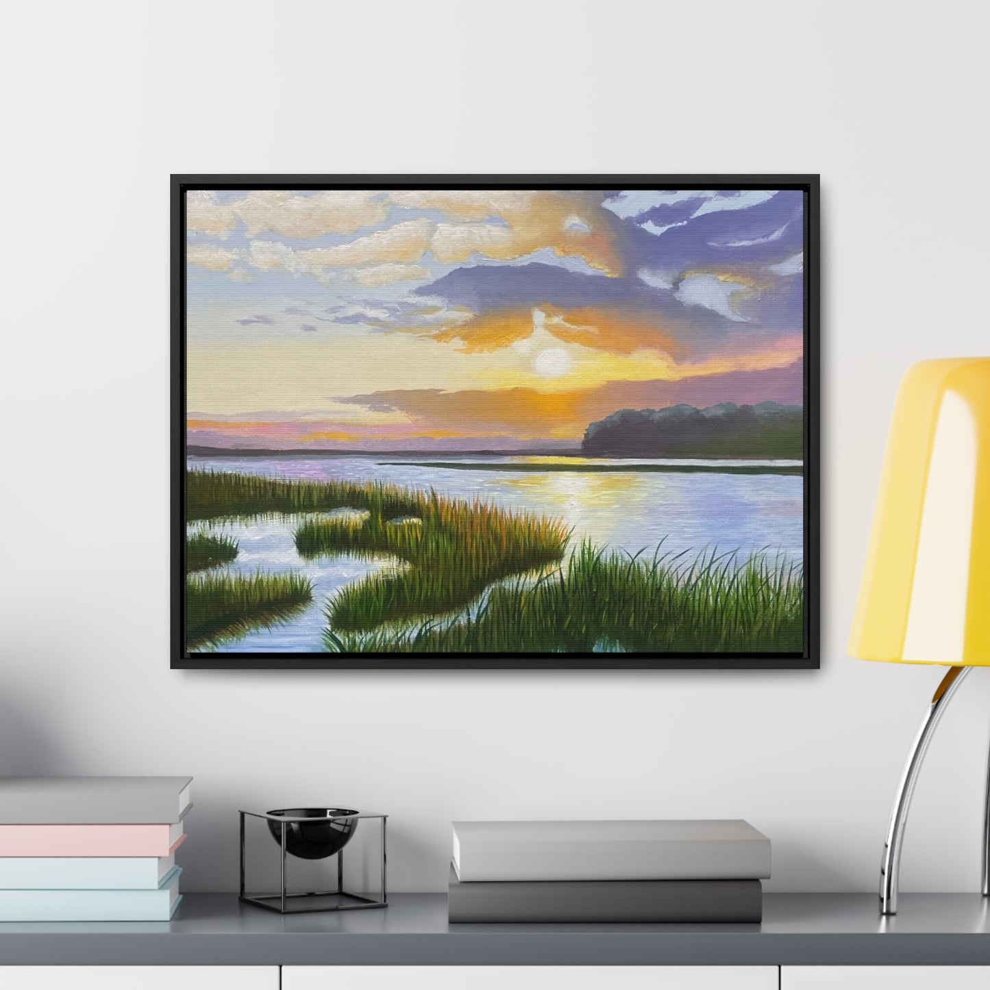 Salisbury Marsh - Framed Canvas