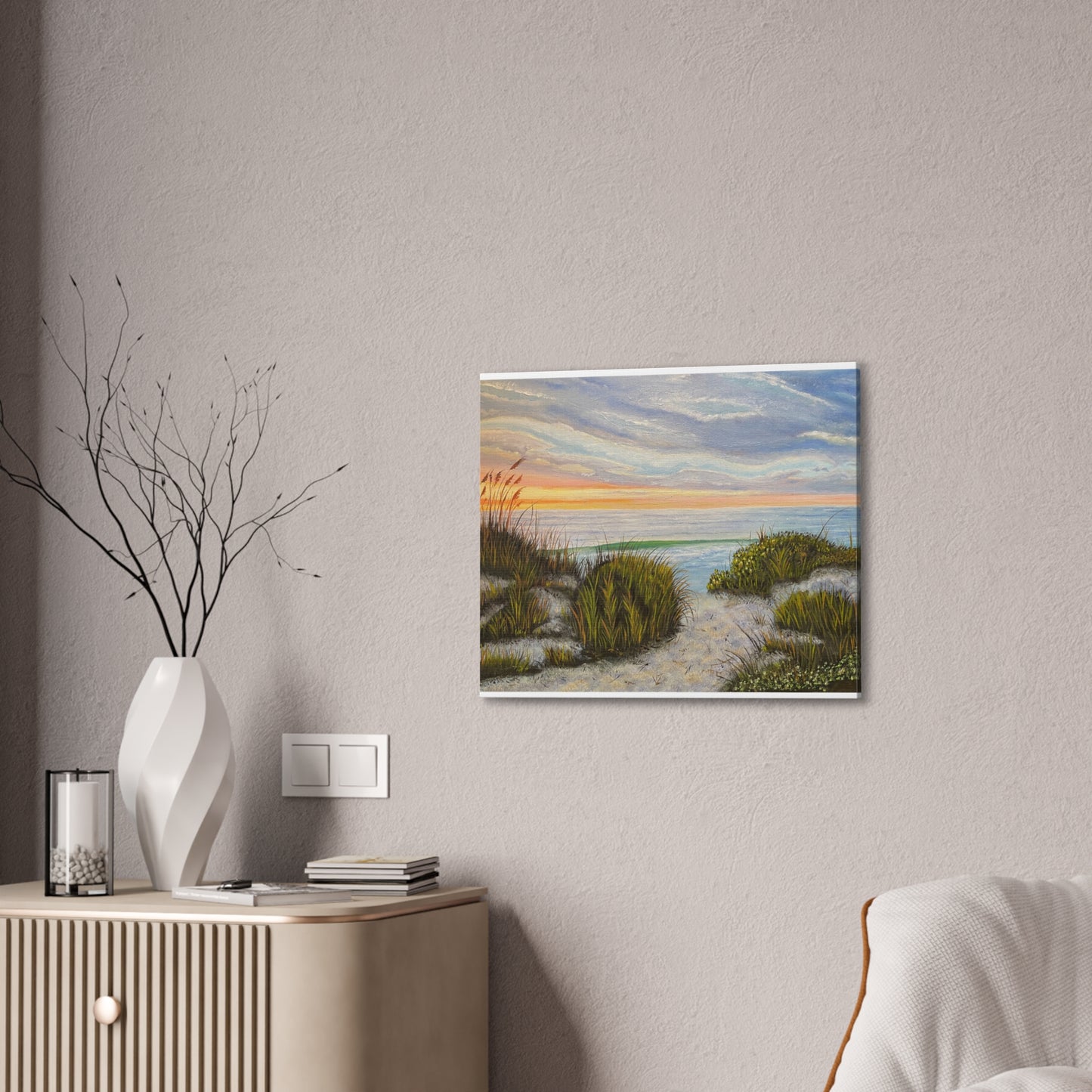 Cape Cod Beach - Stretched Canvas Print