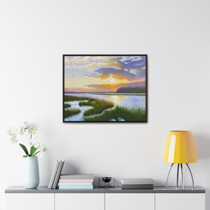 Salisbury Marsh - Framed Canvas